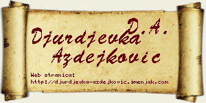 Đurđevka Azdejković vizit kartica